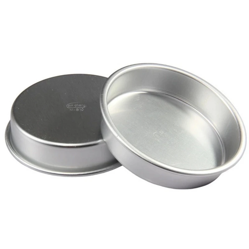 Aluminium Cake Pan Non Stick Bakken Pannen Ronde Cakevorm Set 4 Inch Hamburger Pudding Cheesecake Mallen