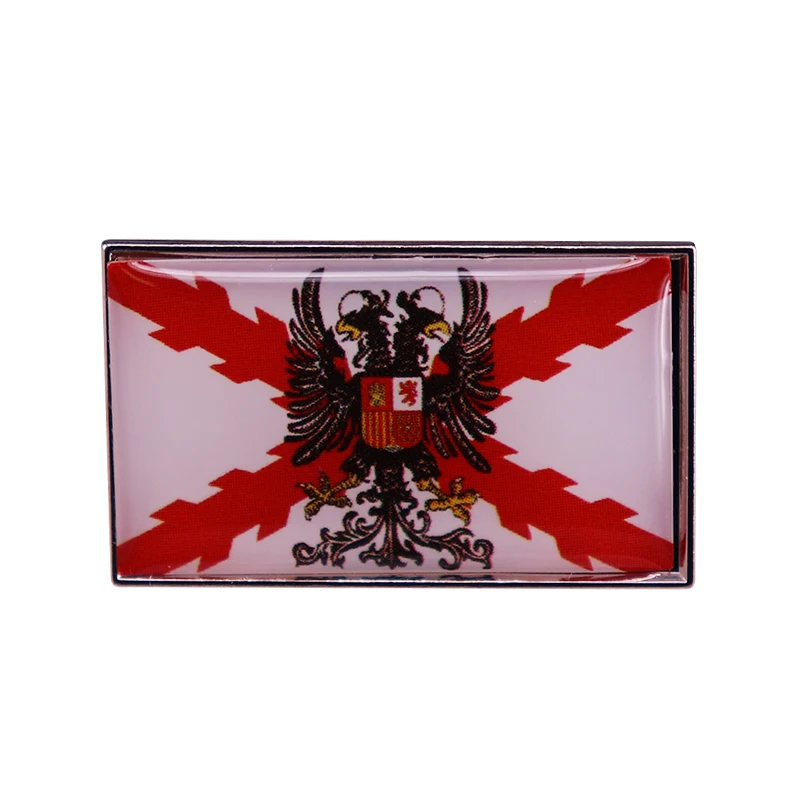 

Ancient Rome Empire SPQR Flags Brooch Cross of Burgundy Badge Pin
