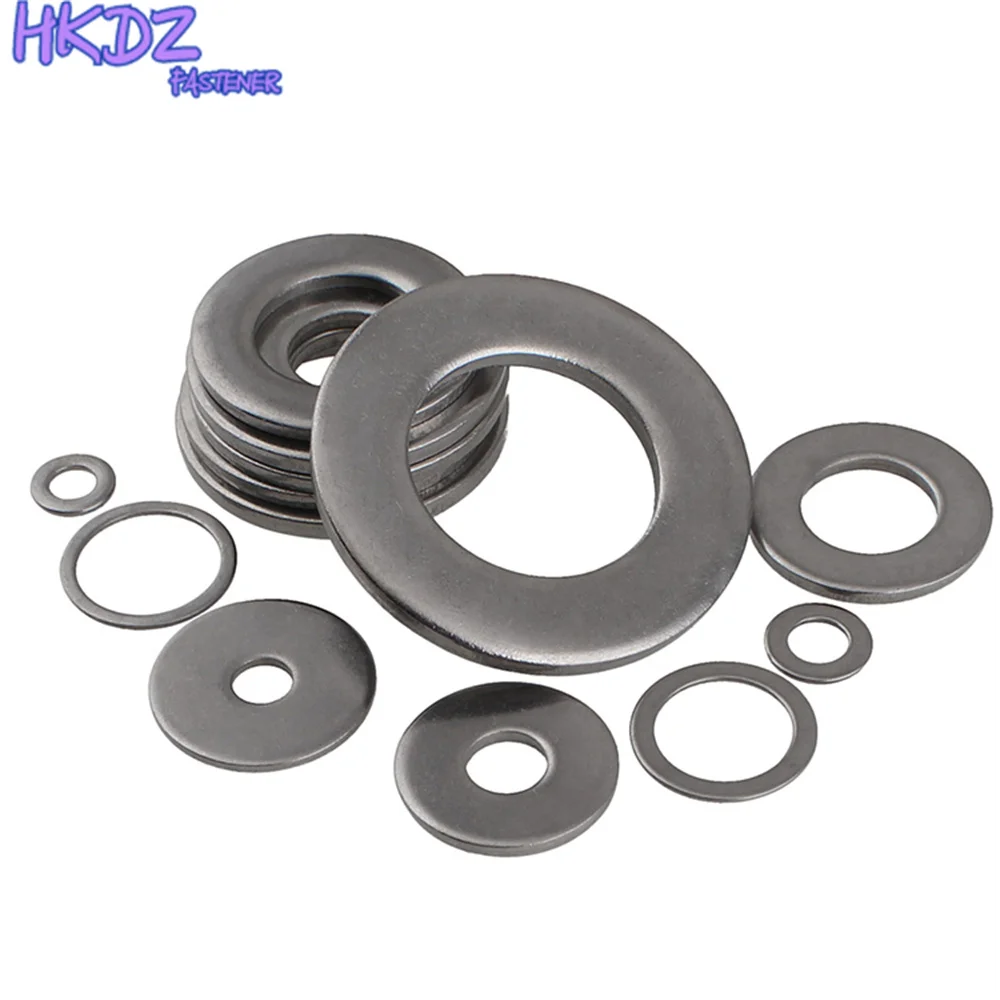 M2.5 M3 M3.5 M4 M5 M6 M8 M10 M12 M14 M16 316 Stainless Steel Large Size Oversize Big Wider Flat Washer Plain Gasket