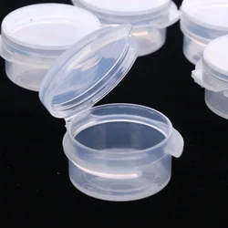 Frascos de maquillaje para pequeñas empresas, Mini botella de muestra, olla de sellado, contenedor de crema facial, estuche transparente de plástico, caja portátil, 5 piezas