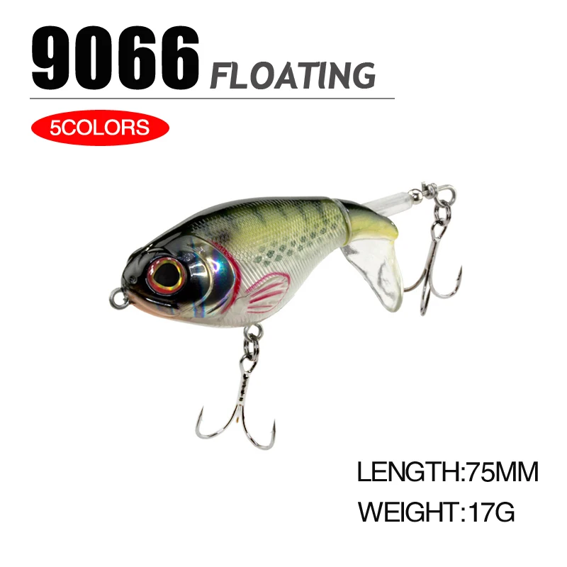 Peche Señuelo Giratorio Flotante para Lubina – Cebo de arrastre eficaz - imagen 3