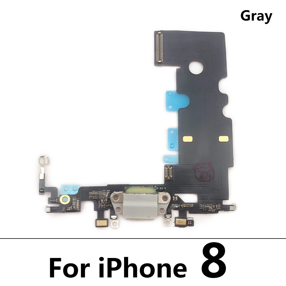 For Iphone 6 6S 7 8 Plus Dock Connector Micro USB Charger Charging Port Flex Cable Microphone Board Replacement Parts