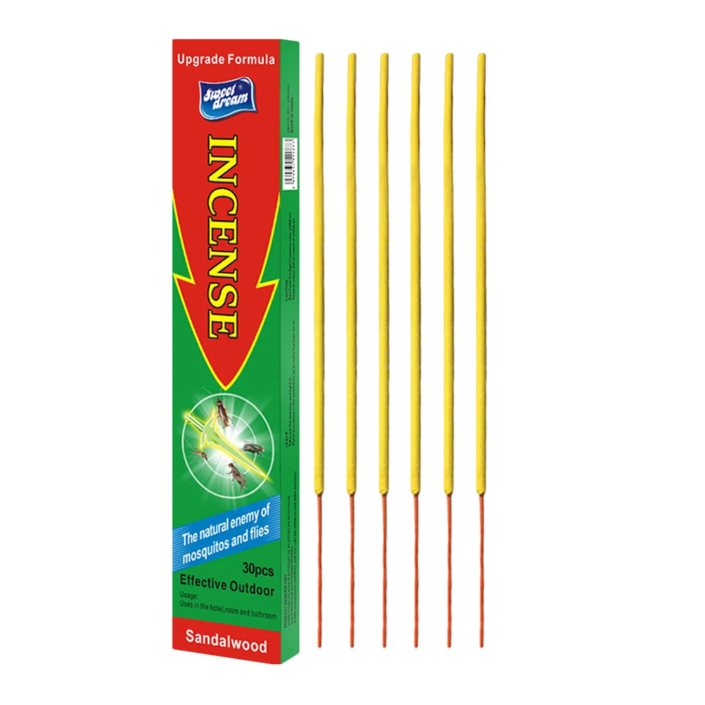 30 unids/caja repelente de mosquitos palo de incienso seguro Natural matamosquitos preventor de insectos al aire libre jardín Camping repelente de mosquitos # W0