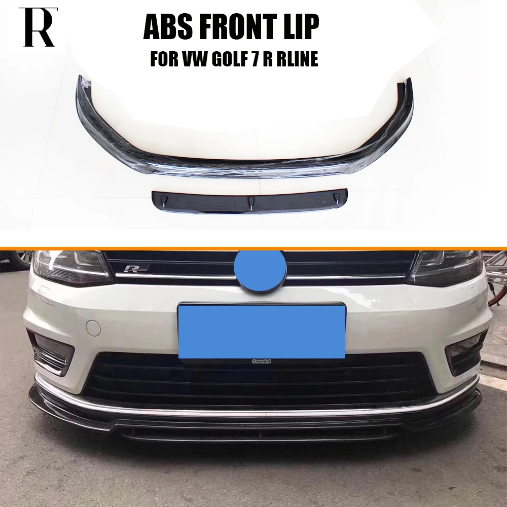 MK7 ABS Black Front Bumper Chin Lip for Volkswagon MK 7 Golf 7 R & Rline Bumper Only 2014 - 2017