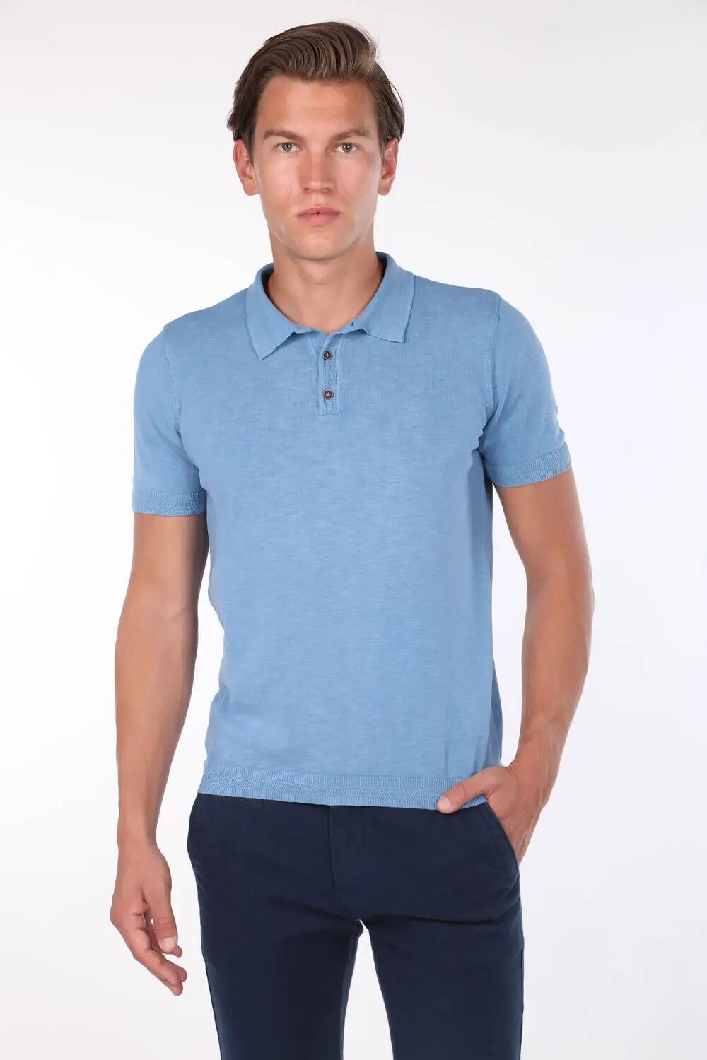 Colar Detailed Polo Collar T-Shirt