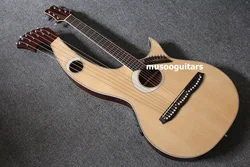 6,6,8 String  Acoustic Electric Double Neck Guitar, Harp Guitar