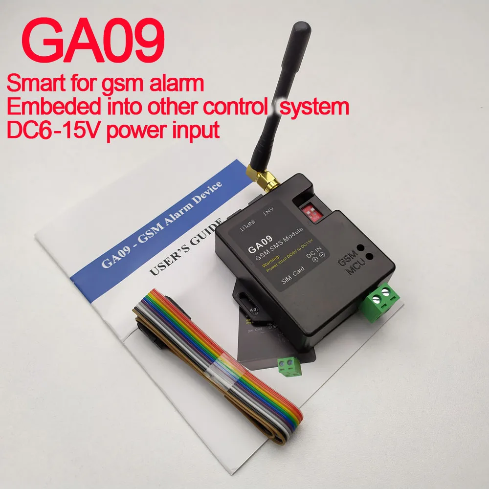 2017 New Published Free shipping 8 channel  GA09 Super small GSM Alarm Systems SMS Alarms Security System