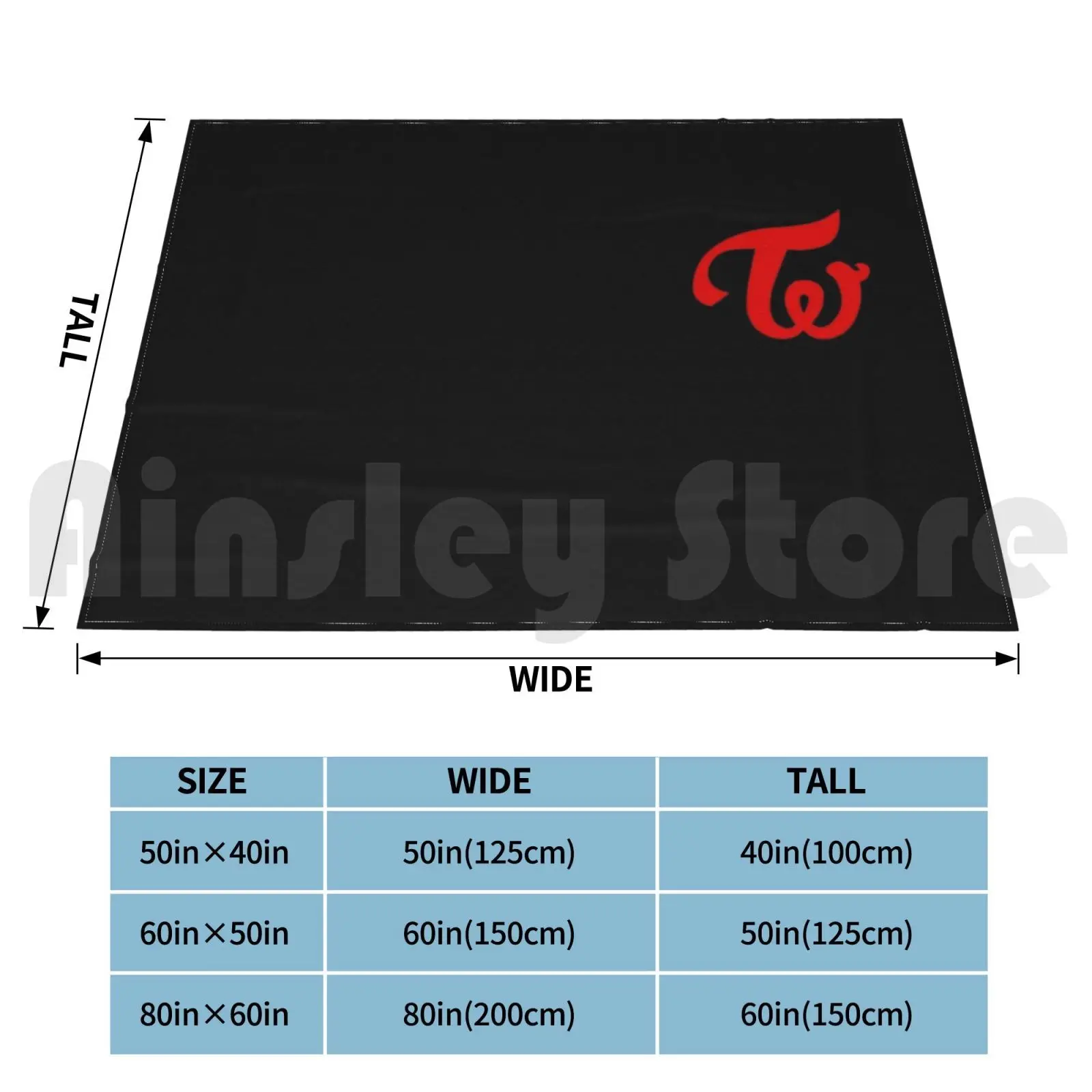 Twice Logo-Yes Or Yes Blanket Fashion Custom Twice Twice Logo Twice Symbol Ot9 Nayeon Jeongyeon Momo Sana