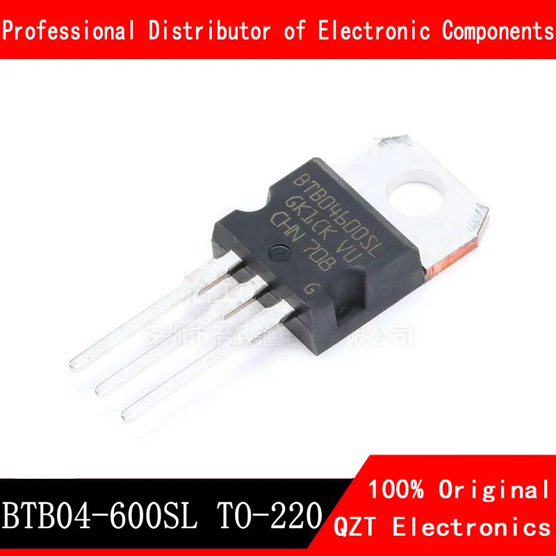 10 sztuk/partia BTB04-600SL BTB04-600 BTB04 triac dystrybutor 4 Amp 600 v do-220 nowy oryginalny IC natychmiast