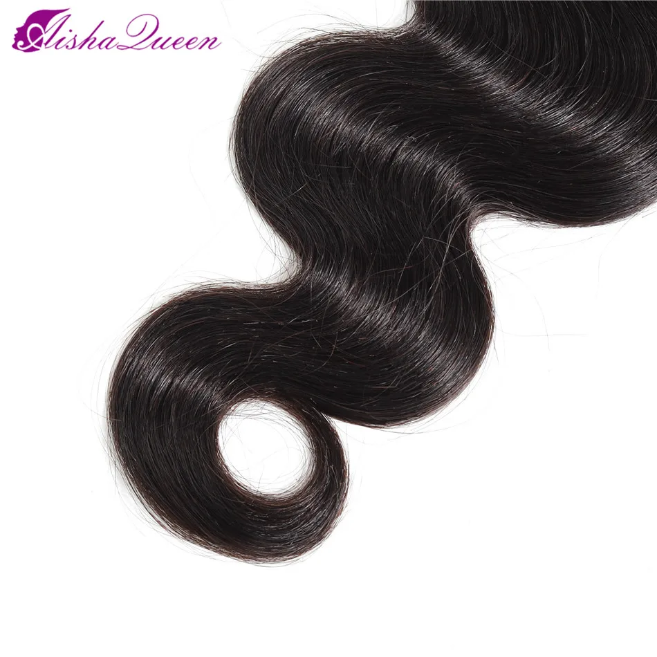 Aisha Queen Hair Brazilian Body Wave Hair Double Machine Weft 100% Non Remy Human Hair Weave Brazilian Hair