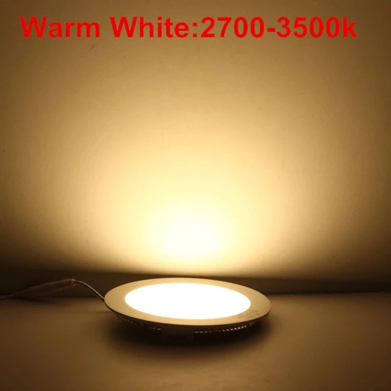 Ultra thin 6W 8W 15W 20W LED Ceiling Recessed Grid Downlight / Slim Round Panel Light With Free Opening Hole