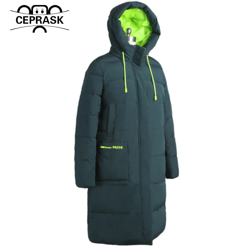 CEPRASK 2023 New Winter Quilted Coat Women Parkas Clothing 6XL Hooded Fashion Warm Female Jacket European Long Outerwear