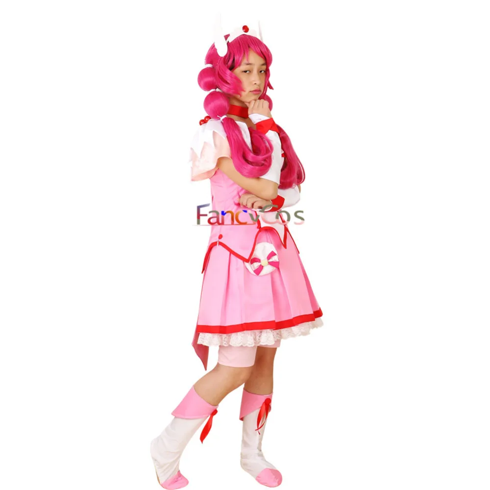 Halloween Smile PreCure! Glitter Force Glitter Lucky Cure Happy Dress Wig Cosplay Costume Adult & Kids Halloween Costumes