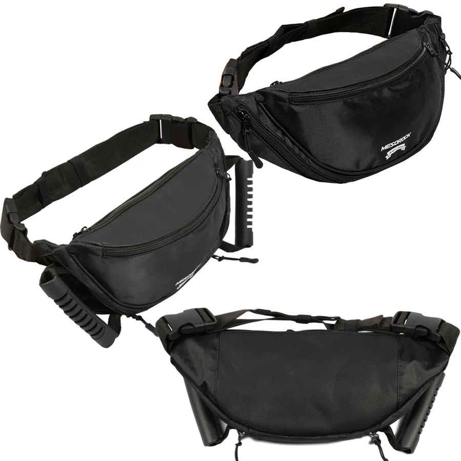 Motorcycle Riding Waist Bag Multifunctional Large Capacity Waist Pack Rear Seat Safety Handle Passenger