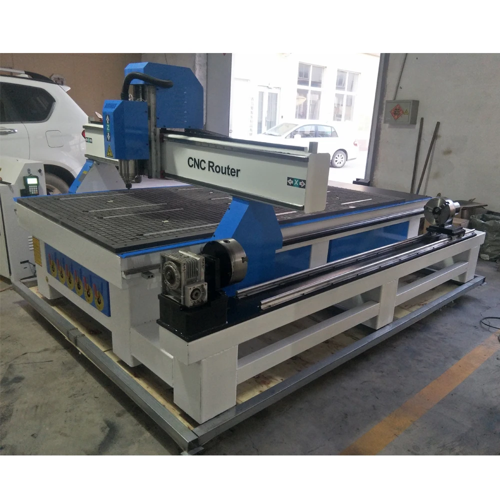 

China factory Jinan Robotec 1325 automatic 3d wood carving cnc router 4 axis cnc milling machine for mdf cutting