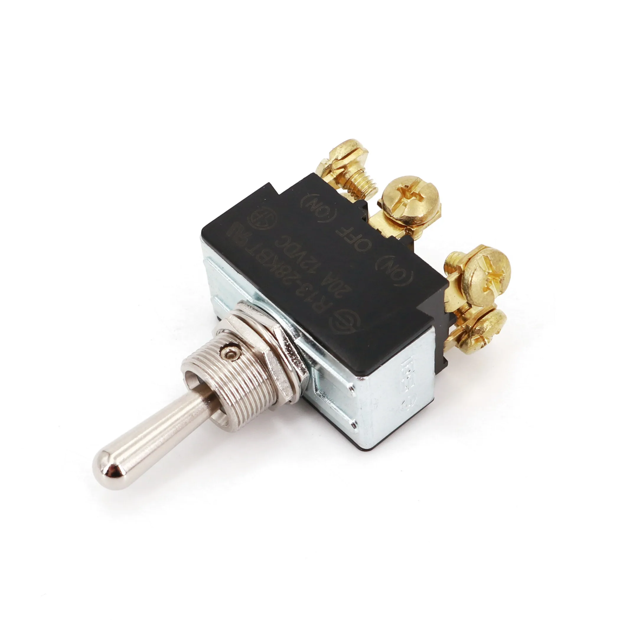 SCI R13-28KBT Metal Lever 6-Pin Momentary MOM-OFF-MOM 3-Position DPDT Car Toggle Switch 20A/12VDC