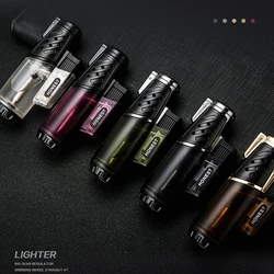 HONEST 2020 New Cigarette Lighter Torch Turbo Lighter Gas Lighters Jet Unusual Lighters Flints Butane Smoke Gadgets For Men