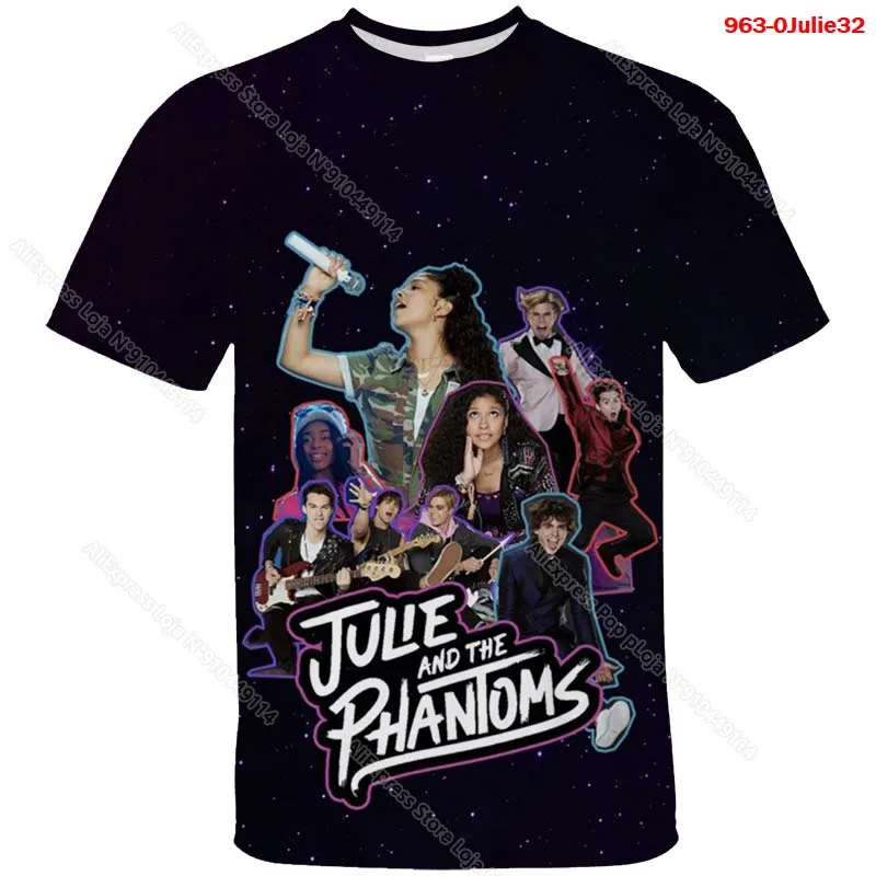 Julie and the Phantoms 3D Print T Shirt for Girls Boys Teens Summer Children T-shirts Tops Kids Streetwear Tee