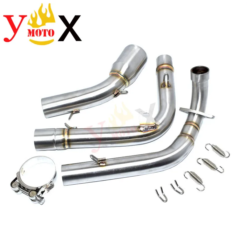 

MSX 125 Motorcycle 51MM Slip On Front Header / Middle Exhaust Pipe Mid Link Connection Tube Escape Muffler For Honda MSX125