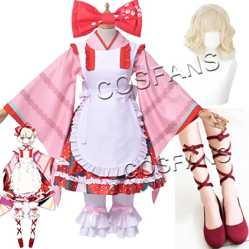 Anime Cosplay Costume pour femme, Rozen Maiden Rose, Hinaichigo Kleine Beere, Kimono fur s, Uniform Suits, Lolita fur s