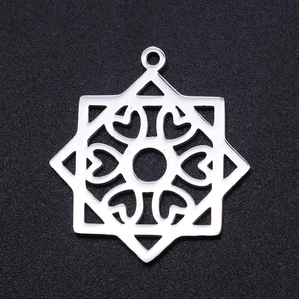 10pcs/lot Geometric DIY Earring Charms Wholesale 316 Stainless Steel Triangle Connectors Charm Arrow Waterdrop Jewelry Pendant