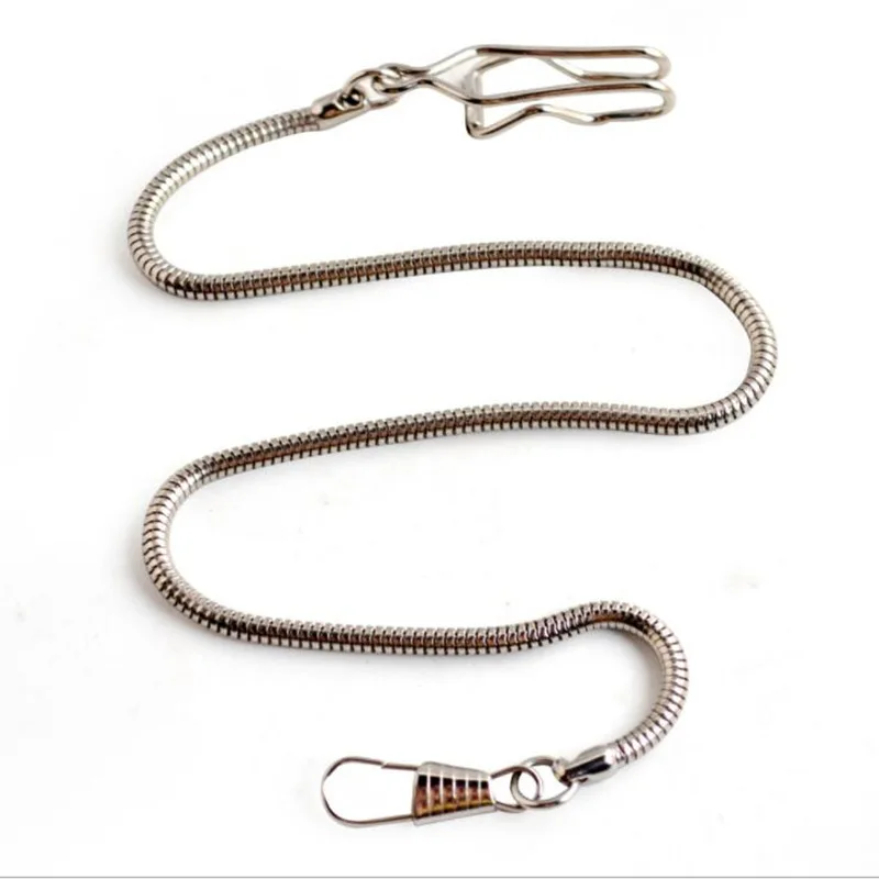 Creative Snake Shape Gold Silver Alloy Chain for Pocket Watch Holder