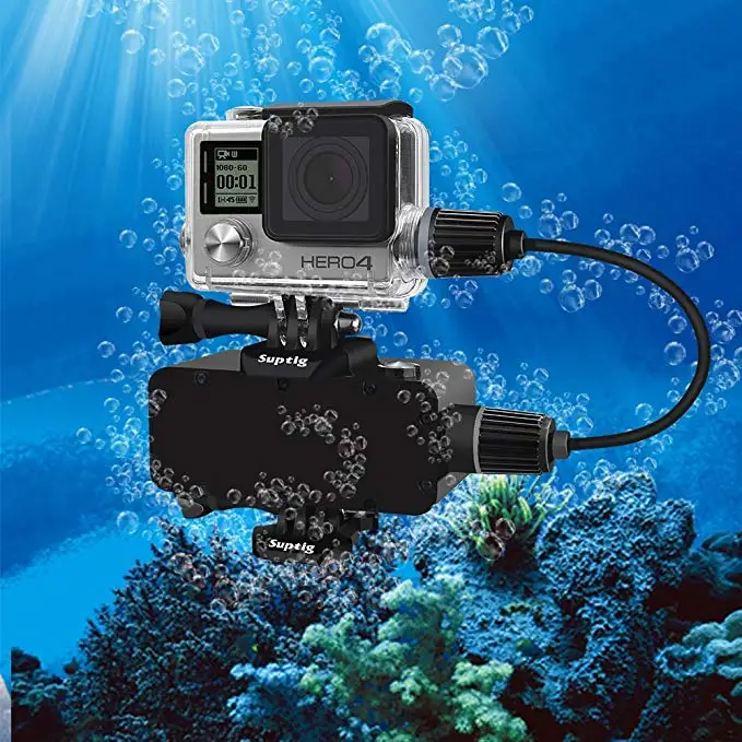 Tauchen Wiederaufladbare Wasserdichte shell Motorrad Lade Wasserdichte abdeckung + USB Kabel für Gopro Hero 4/3 + 3 Kamera Zubehör