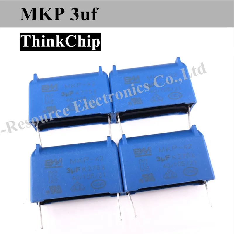 

(100pcs) BM MKP-X2 3uF k 275V 40/105/21 BLUE Induction Cooker Capacitor