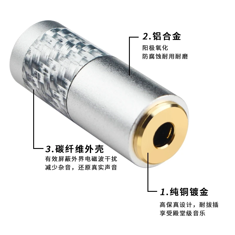 2pcs Hifi Audio Adapter 3.5 มม.ถึง 3.5 มม.แจ็คสเตอริโอหญิง Coupler Golf Plated Extender Connector