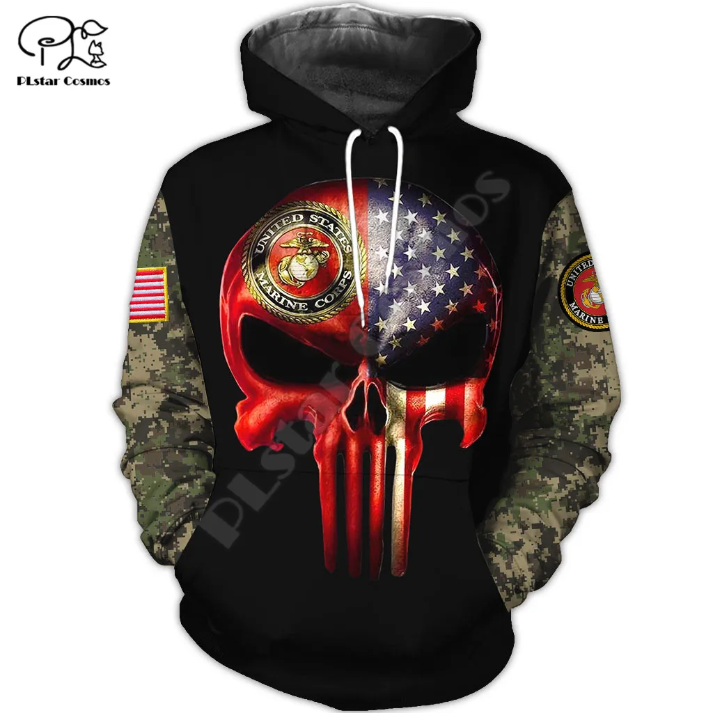 PLstar Cosmos USMC Marine Corps 3D Printed 2021 New Fashion Hoodies Sweatshirts Zip Hooded For Man/Woman Casual Streetwear U10