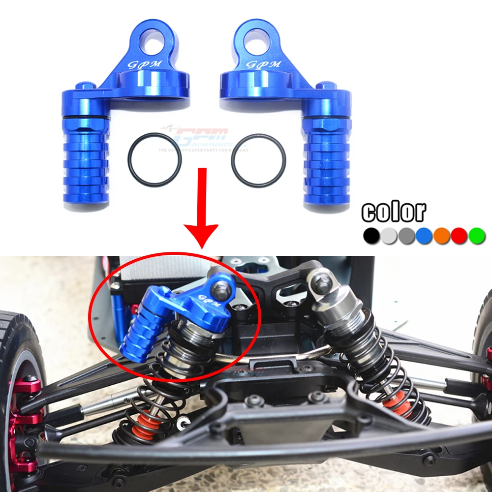 

GPM Metal alloy damping Shock absorber cover with negative pressure cylinder for LOSI 1:6 SUPER BAJA REY LOS05013 desert Truck