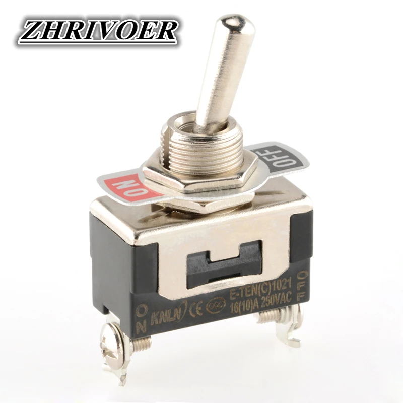 High-end Mini Auto Toggle Switch AC 250V 16A 2/3/4/6/12 Pin ON-OFF ON-OFF-ON 2/3 Position Silver Contact with Waterproof Cap