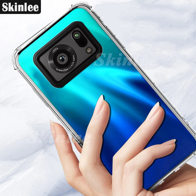 Skinlee Case For Sharp AQUOS R6 Transparent Official Original Shockproof Four-corner Clear Cover For Sharp AQUOS R6 Case