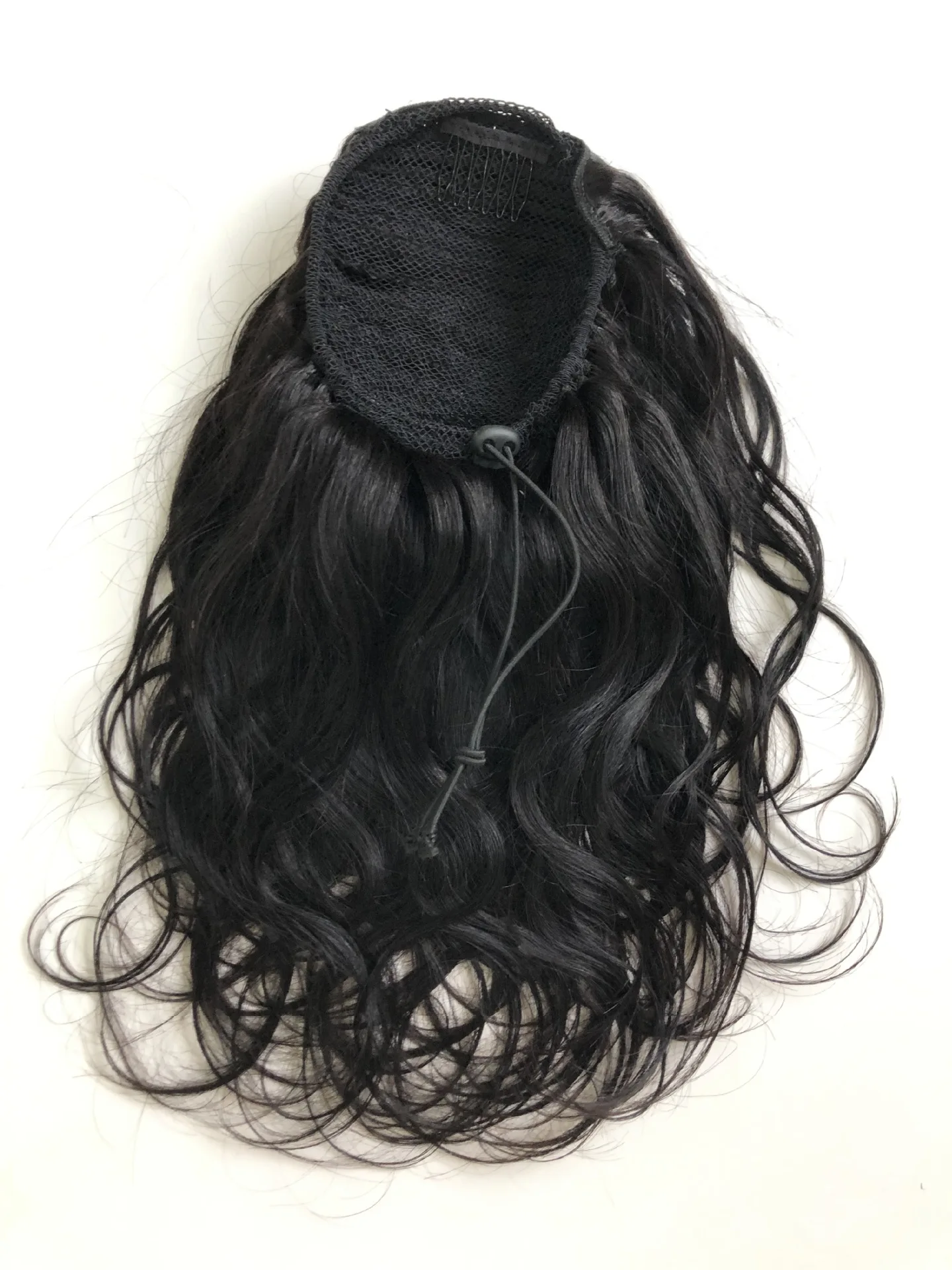 Tinashe Beauty Body Wave Ponytail Human Hair Extension Drawstring Clip In For Black Women Brazilian Remy Pony tail Natural Black