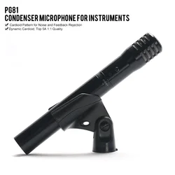 PG81 PG 81 Grade A Quality Instrument Cardioid Dynamic Vocal Condenser Microphone Mic for Acoustic Strings Guitar