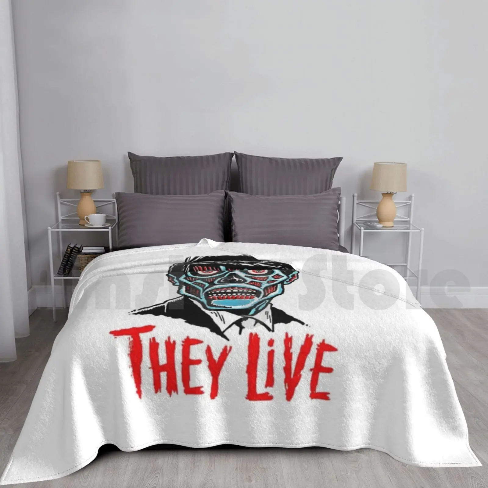 Vivos. Manta Moda Personalizada They Live Roddy Piper Masticar Bubblegum Kick Ass John Carpenter 1980s Ass Kick