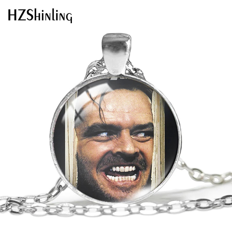 2019 New The Shining Pendant Horror Movie Necklace Round Glass Dome Handmade Jewelry HZ1