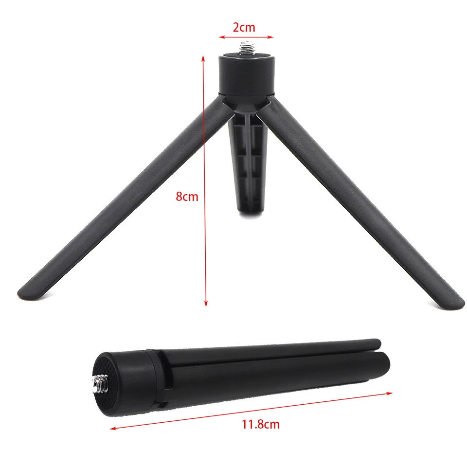 Universal Mini Tripod Black Plastic Phone Tripod Mount Adapter Cellphone Clipper Stand Camera Holder camera stand