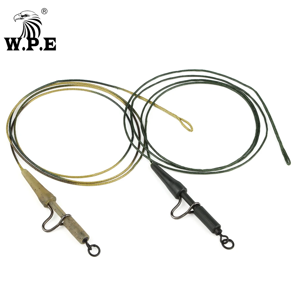 W.P.E 3pcs/pack Carp Fishing Line Group 35LB/45LB Lead Core Braided Fishing Line Lead Rig Clip Feeder Carp Fishing Tackle Pesca