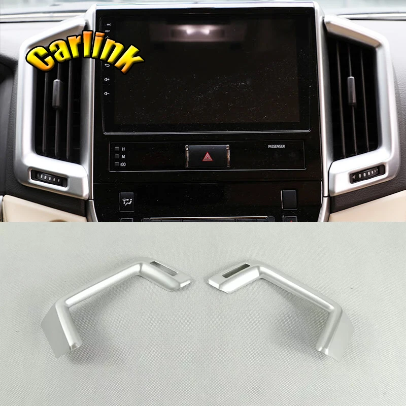 

For Toyota Land Cruiser 2016 2017 2018 ABS Matte Interior Car middle air outlet Decoration Cover Trim Car accessories Styling