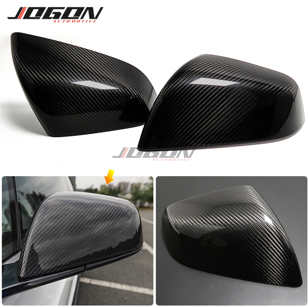 

Car Accessories Carbon Fiber Side Wing Rear View Mirror Case Cover Caps Shell Trim For Tesla Model 3 2017 2018 2019