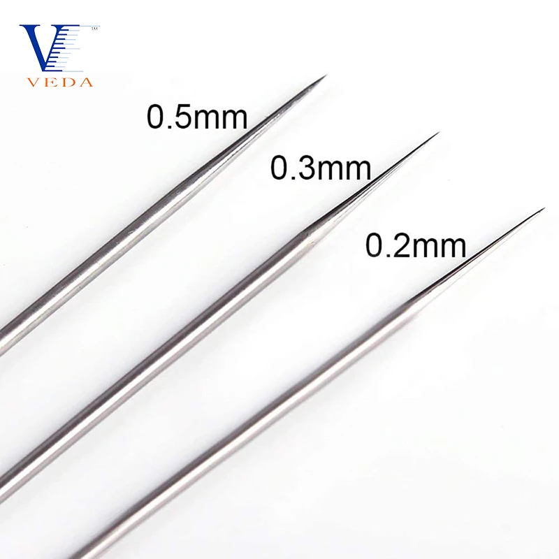 VEDA 0.2mm/0.3mm/0.5mm Airbrush Nozzle Needle&Nozzle Cap &Wrench Replacement Parts for WD-130 Series Airbrush Spray Accessories