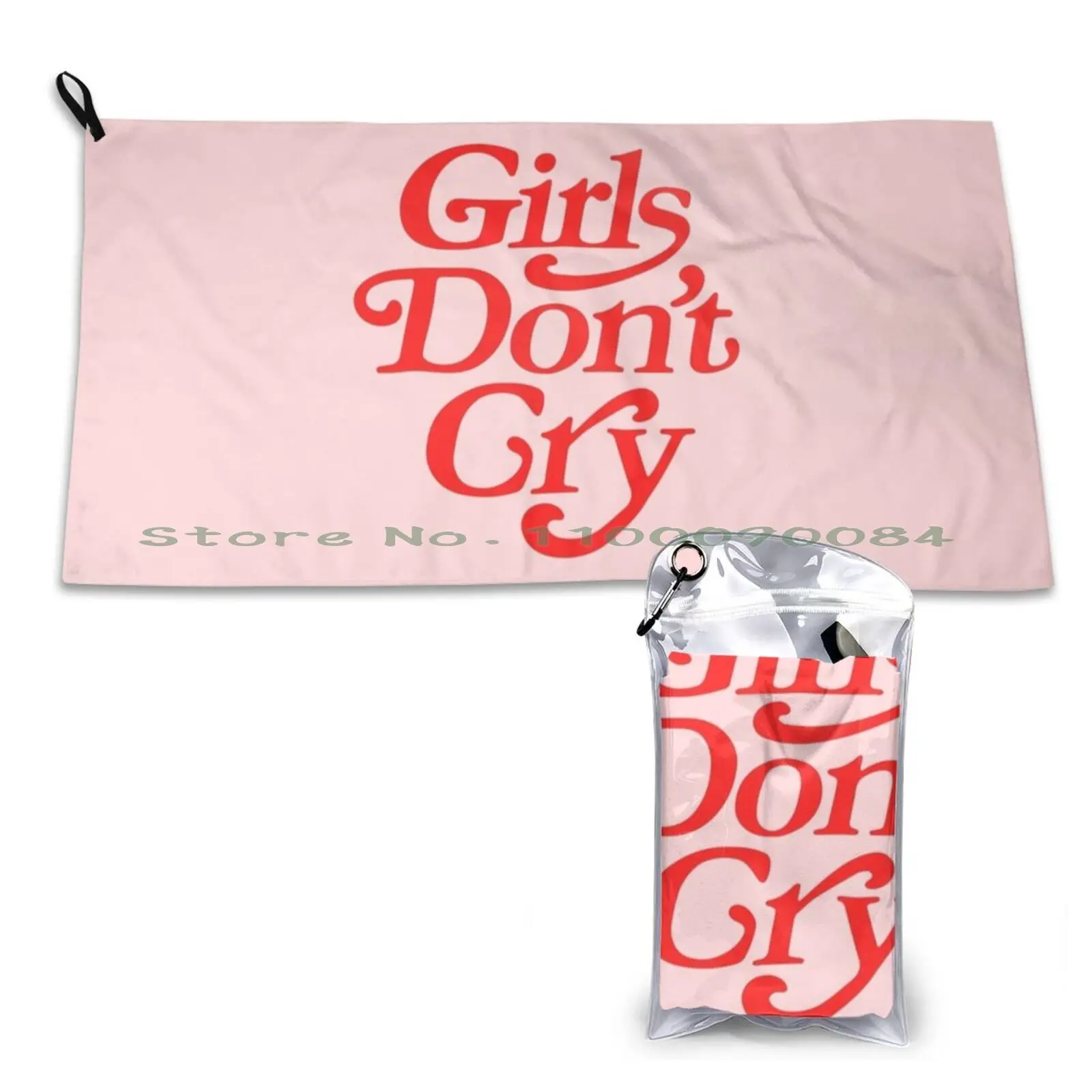 Girls Don't Cry Quick Dry Towel Gym Sports Bath Portable Girls Dont Cry Hypebeast Complex Typography Type Motivational