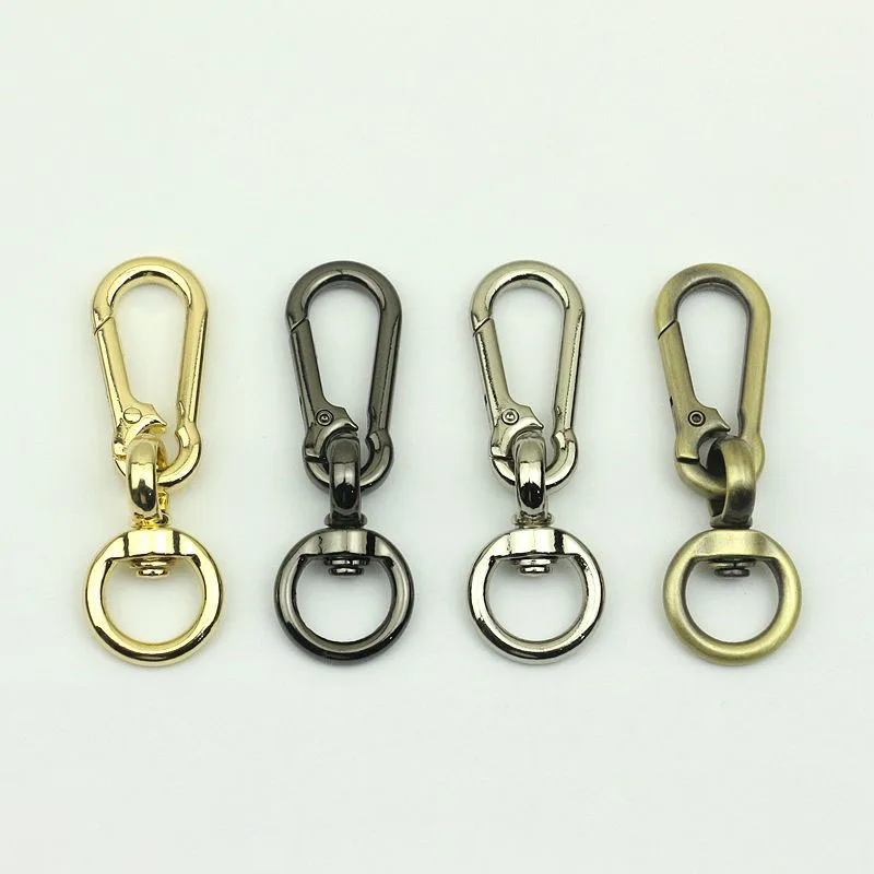 

20Pcs 13mm Metal Bags Dog Buckle Snap Hook Bag Hanger Lobster Clasp DIY Sewing Swivel Key Ring Chain Buttons Leather Craft