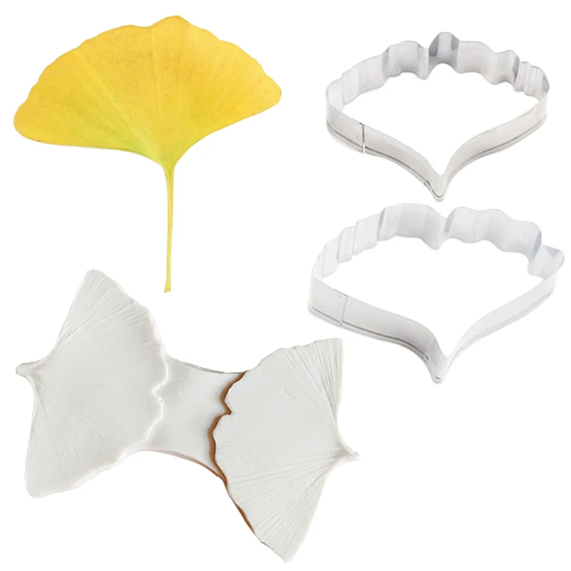 

NEW Ginkgo Biloba Veiner Silicone Mould Cake Decorating Chocolate Mold,Fondant Gumpaste Clay Sugarcraft Tools CS395