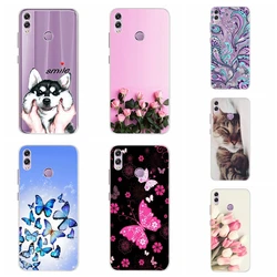 Flower Painted Cover For Honor 8X Case Honor 8 X JSN-L11 Soft Silicone Cute Back Cover Honor8x JSN-L21 Phone Case Coque Bumper
