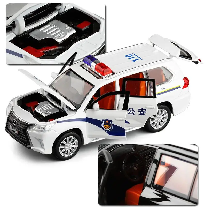 Hot sale High simulation LX570 model,1:32 alloy pull back car toy,6 open door toy car,wholesale