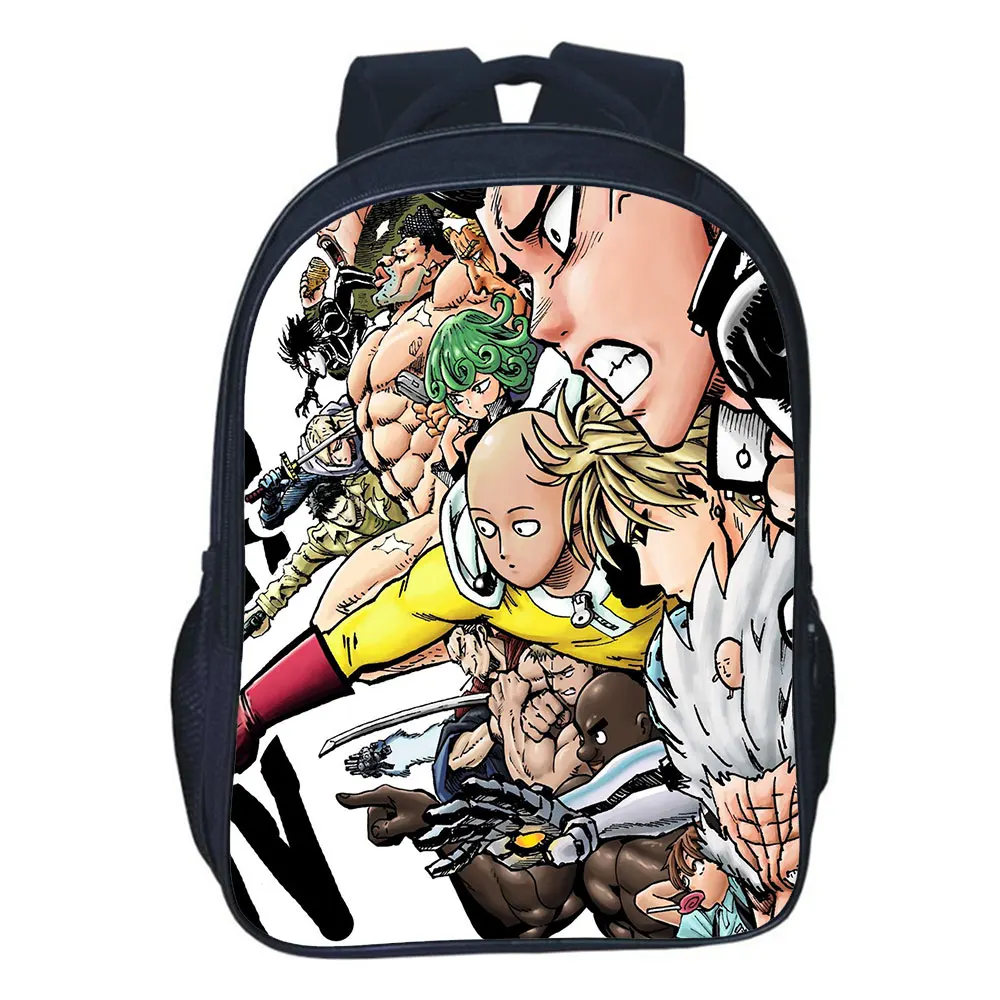 One Punch Man Backpack School Rucksack Fashion New Pattern Multifunction School Bag Cartoons Printing Boys Girls Bookbag