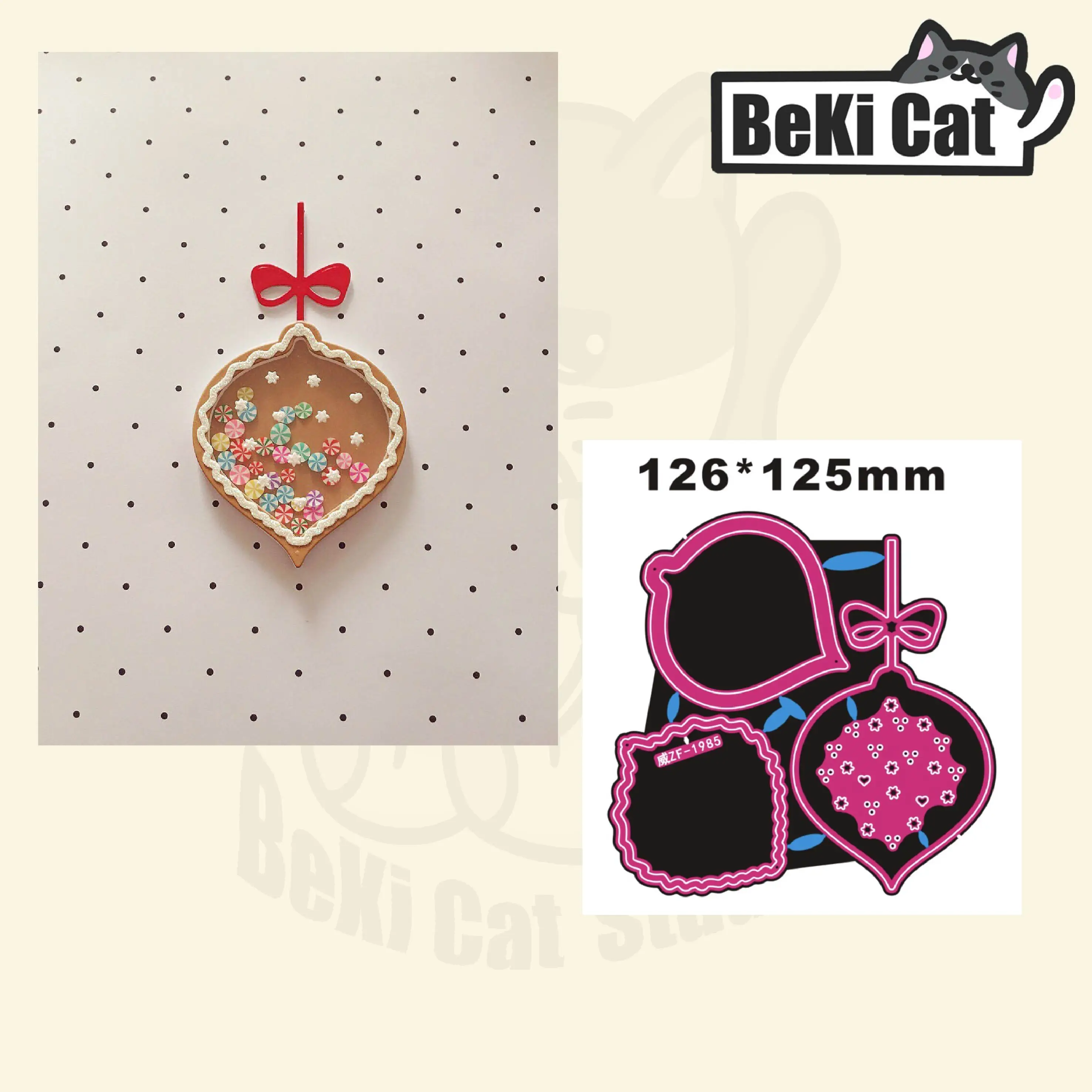 Gingerbread Cookie Ornament cutting die file  Original Stencils for DIY Scrapbooking photo album Decorative DIY Paper Cards