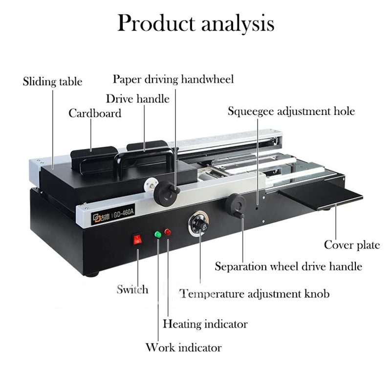 Wireless Plastic Loading Machine File Book Hot Melt Adhesive Automatic Electric Heating Hot-melt Binding Machine